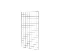 4ft X 2ft Full Chrome Super Heavy Duty Grid Mesh Wall Mesh Display Wall Panel Retail Shop Display