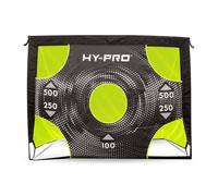 Hy-Pro 4ft x 3ft 2-in-1 Target Pop Up Flexi Football Goal - Portable Net with Carry Bag, All-Weather Design, Durable Football Training Equipment, Foldable Mini Goal for Garden, Park & Indoor Use