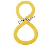 4ft Yellow Twisted Rope Queue Line - Crowd Control Rope for Indoor/Outdoor Use Flexible Queue Divider for Event Management & Line nization