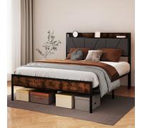 (4FT6 Double) Levede Heavy Duty Metal Bed Frame Storage Sgl/Dbl