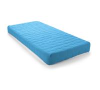(4FT6 Double, Light Blue) Visco Therapy Jazz Coil Spring Rolled Mattress