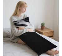 4FT6 Full Body Pillow Black And White Long Cushion Covers 20 x 52 in Pregnancy Pillowcase Velvet Decorative Cushion Covers Arrow, Double Bed Bolster Pillow Side Sleeper Pillows Bench Sofa Decor LYD351