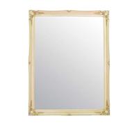4Ft6 X 3Ft6 137cm X 106cm Large Cream Ornate Shabby Chic Big Wall Mirror