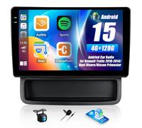 4G+128G Android Car Stereo for Renault Trafic 2010-2014/ Opel Vivaro/Nissan Primastar Car Radio with Wireless Carplay Android Auto 9 Inch Touch Screen Mirror Link Backup Camera WiFi GPS