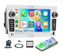 [4G+128G] Car Stereo Radio for Vauxhall Corsa Vivaro Astra Meriva Combo with Wireless Carplay Android Auto DSP GPS WiFi, Hodozzy 7" 1280P Touchscreen Radio BT5.0 MirrorLink FM SWC Rear Camera(Silver)