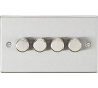 4G 2-way 10-200W (5-150W LED) Intelligent dimmer - Brushed Chrome