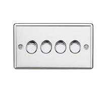4G 2-way 10-200W (5-150W LED) Intelligent dimmer - Polished Chrome