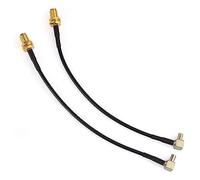 4G 2pcs SMA Female Bulkhead to TS9 Male Plug Right Angle Extension Cable Low Loss RG174 Coaxial Flexible Lightweight Compatible with 5G LTE Wifi Router Mobile Hotspots 2G 3G GSM Wireless