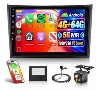 4G+64G 5GWifi Car Stereo Radio for Volvo XC90 2004-2013 32EQ, 10" 1280P IPS Touchscreen XC90 Radio Upgrade with DSP/32EQ Wireless Carplay Android Auto BT5.0 SplitScreen Mirrorlink SWC Reverse Camera