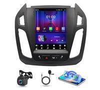 4G+64G 9.7 Inch Android 14 Car Stereo for Ford Transit Connect 2014-2018 Double Din Car Radio Receiver with Wireless Carplay Android Auto Touchscreen Bluetooth GPS WiFi FM/RDS Backup Camera