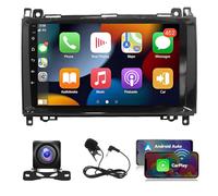 [4G+64G] Android 13 Car Radio Stereo for 2006-2017 Mercedes Benz Sprinter W906 W169 W245 W639 Vito Viano, 9 inch Touch Screen Stereo, Apple Carplay&Android Auto/Wi-Fi/Bluetooth+AHD Backup Camera+MIC