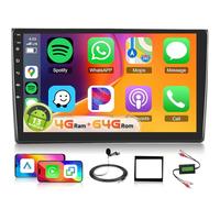 【4G+64G】 Android 13 Car Stereo for Audi A4 S4 RS4 2002-2008, Hodozzy 9" IPS Touchscreen Bluetooth Car Radio with Audio Filters DSP Wireless Carplay Android Auto GPS Navigation WiFi FM/RDS USB SWC