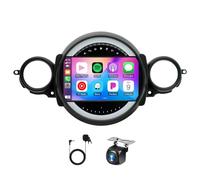 4G+64G Android 13 Car Stereo for BMW Mini Cooper R56 2007-2014, 9 IPS Touchscreen Car Radio Receiver for Carplay Android Auto GPS Navi Bluetooth Wifi HiFi SWC Backup Camera Mic Split screen