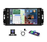 4G+64G Android 13 Car Stereo for Jeep Wrangler 2007-2017, 7 Inch IPS Touch Screen 2 Din Car Radio Receiver w/Wireless Carplay Android Auto GPS Navi Bluetooth Wifi HiFi BT SWC FM Backup Camera