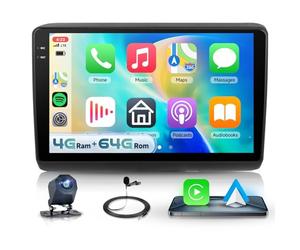 4G+64G Android Car Stereo for Fiat Ducato Peugeot Boxer Citroen Jumper 2006-2023, Hodozzy 9" 1280P In-Cell Touchscreen Car Radio with BT 5.0 DSP Wireless Carplay Android Auto GPS WiFi FM/RDS Camera