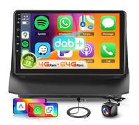 4G+64G Android Car Stereo for Ford Fiesta 2009-2014 Built in DAB+, Hodozzy 9" 1280P Touchscreen Car Radio with DSP Bluetooth 5.0 Wireless Carplay Android Auto GPS WiFi FM/RDS Canbus AHD Rear Camera