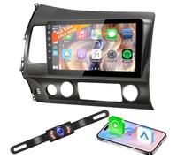 4G + 64G Car Radio Android 13 with Wireless Carplay Android Car GPS Navigation 10 Inch IPS Touchscreen Head Unit, Support Steering Wheel Control, Mirrorlink, Reversing Camera