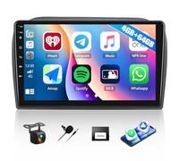 4G+64G Car Radio for Vauxhall Opel Combo/Fiat Doblo with Wireless Carplay Android Auto, Android 15 Head Unit, Touch Screen Car Stereo with Bluetooth 5.0 16EQ GPS WiFi FM RDS HD Reversing Camera