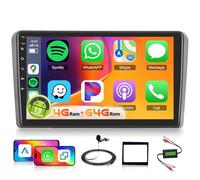 4G+64G Car Radio Stereo for Audi A3 S3 RS3 2008-2012 with Audio Filters DSP Wireless Carplay Android Auto, Hodozzy 9" 1280P Touchscreen Car Radio Bluetooth5.0 GPS Navigation WiFi FM/RDS USB SWC