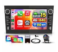 4G+64G Car Radio Stereo for Vauxhall Corsa Astra Vivaro Zafira Combo 5GWifi, Hodozzy 7" HD IPS Touchscreen Radio with Wireless Carplay Android Auto BT 5.0 32EQ GPS SWC Reverse Camera