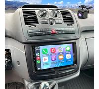 4G 64G Car Stereo for Mercedes-Benz Vito 115 CDI W639 2006-2014 with Wireless Carplay Android Auto, 9 Inch Touch Screen GPS Bluetooth FM RDS SWC Mirror Link Backup Camera