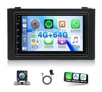 4G+64G Car Stereo for Saab 9-3 93 2007-2011, Wireless Carplay Android Auto Android 14 Car Radio with 7 inch Touch Screen GPS Sat Nav Bluetooth WiFi FM Mirror Link Steering Wheel Control Backup Camera