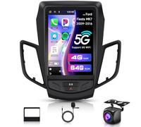 4G+64G For Ford Fiesta MK8 MK7 2009-2016 Android Car Stereo Wireless CarPlay & Android Auto 9.7 Inch Touch Screen Car Radio GPS/FM RDS/Wi-Fi/Bluetooth 5.1/Split Screen/Dual USB/AHD Reverse Camera/SWC
