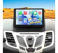 4G+64G Radio for Ford Fiesta 2009 2010 2011 2012 2013 2014, 9 inch Touch Screen Android Carplay Stereo, Fiesta Car Play/Android Auto/1080P/EQ Audio/Bluetooth 5.0/5G WIFI