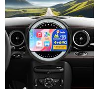 4G+64G Upgrade Car Radio For BMW Mini Cooper R56 2007 2008 2009 2010 2011 2012 2013 2014 with Carplay Android Auto 9 inch Touch Screen Bluetooth 5.0 Mirror Link GPS Navi WiFi FM/RDS HiFi Backup Camera