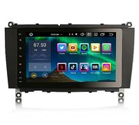 4G+64GB 8-Core 8 inch Android 14 Car Stereo with Sat Nav for Mercedes Benz CLK Class W209 C209 A20 Wireless Carplay Android Auto DSP Bluetooth 5.0 A2DP Canbus WiFi DAB+Touchscreen