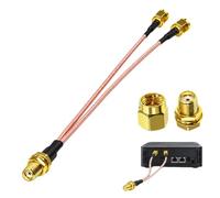 4G Aerial Splitter Cable, SMA Female to Dual SMA Male 15cm | RG316 50 Ohm V Shape Antenna Adapter Cable, for 4G LTE Router, Gateway, Modem and Wildlife Trail Camera