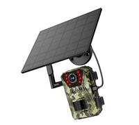 4G Allowed Wildlife Camera 720P 14MP Photos Nocturnalvision 0.3s Initiate Speed IP66 Waterproof ABS Housing Solar Charging Capability Remote Observing Outdoor Trail Camera