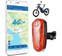 4G Bicycle GPS Tracker with Bicycle Tail Light, Waterproof Safety Light, Real-time Tracking, GPS Tracker with Free App, TK906