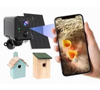 4G Bird Box Camera - Solar Powered Wildlife Camera with SIM, 1080P HD Night Vision, Motion Alerts & App Control - Works Anywhere Without WiFi - Ideal for Garden Nest Boxes & Bird Watching