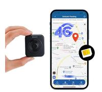 4G GPS Tracker with SIM Card Winnes GPS Tracker Mini Size for Children Elderly Suitcase with Sound Alarm SOS Buttons Personalized Waterproof Long Standby Tracking History APP without Subscription