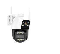 4G IP Camera Outdoor 4K HD 10X Zoom Three Lens Dual Screen Sim Card PTZ Camera Ai Tracking Video Surveillance CCTV Cam(4K 4G Add 64G)