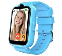 4G Kids Cell Phone Watch with GPS Tracker & Video Calling Smartwatch for Boys Age 5-12, SOS Call Voice Chat Camera Alarm Clock HD Touch Screen Smart Watch Gifts Toys for Kids