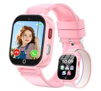 4G Kids GPS Smart Watch, Children Waterproof Phone Watch with HD Video Call | WIFI, Class Mode, Games, Chat, SOS, Camera, Alarm, Text, Parental App, Toddler Smartwatch Gift for Boys Girls Ages 4-12,pink