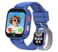 4G Kids GPS Smart Watch, Children Waterproof Phone Watch with HD Video Call | WIFI, Class Mode, Games, Chat, SOS, Camera, Alarm, Text, Parental App, Toddler Smartwatch Gift for Boys Girls Ages 4-12,Blue