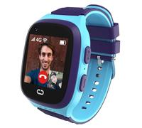 4G Kids Smart Watch Boys with GPS Tracker & Video Calling Kids Cell Phone Watch Age 5-12,Waterproof One-Key SOS Call Voice Chat Camera Alarm Clock HD Touch Screen GPS SmartWatch(Blue)