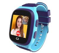 4G Kids Smart Watch with GPS Tracker - Smartwatch for Kid with Video Call Voice Chat SOS Camera Alarm Clock Puzzle Games Tracker HD Touch Screen for 3-12 Years Girls Boys (Blue)