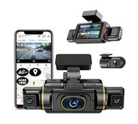 4G LTE 2K 4 Channels Dash Cam, 360 Degree Panoramic Car DVR，Front And Rear Camera 1080P,With ADAS BSD,Support wifi APP Control,with GPS Log Track Playback, Night Vision,24Hrs Remote Monitor