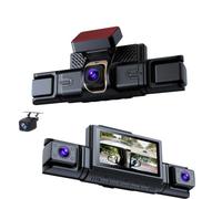 4G LTE 2K 4 Channels Dash Cam, 360 Degree Panoramic Car DVR，Front And Rear Camera,4G Remote Monitior With ADAS BSD,Support wifi APP Control,with GPS Log Track Playback, Night Vision