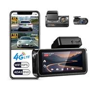 4G LTE 4K Car Dual lens Dash Cam, Front And Rear Camera,With ADAS BSD Car DVR,Support wifi APP Control,with GPS log track playback video Recorder, Night Vision,24Hrs Remote Monitor Live Streaming