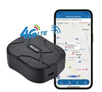 4G LTE GPS Tracker, Car Tracker 10000 mAh 80 Days Standby Strong Magnet Waterproof Tracker Device Anti Lost Real Time Tracking GPS Locator Device for Vehicle Car Boat Truck with Free APP
