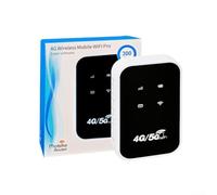 4G LTE Mobile WiFi Router Portable Hotspot with SIM Slot for Travel for Caravan Office Up to 10 Devices Black(White)