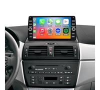 4G LTE QLED Radio for BMW X3 2004-2010 Upgrade,8-Core CPU Touch Screen Stereo,Wireless CarPlay & Android Auto,Support OEM SWC,Free Camera