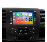 4G LTE QLED Radio for Chevy Silverado GMC Sierra Yukon 2007-2013, 8 Core Touch Screen, Wireless Carplay and Android Auto, Fast Charging, Free Backup Camera