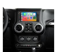 4G LTE QLED Radio for Jeep Wrangler Radio 2007-2018 Chrysler Dodge Ram 1500,Touch Screen 8core Stereo Upgrade,Wireless carplay & Android Auto,Fast Charge,Free Backup Camera