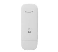 4G LTE USB Router, Portable SIM Hotspot Internet Sharing Device for Travel Commute ABS White 1 Pack Supports 10 Devices Plug and Play WPA WPA2 Secure USB Powered